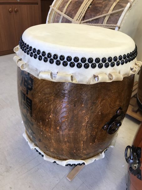 伸開太鼓長胴太鼓1尺4寸口面取り両面張替 | 新着情報 | <安藤太鼓店